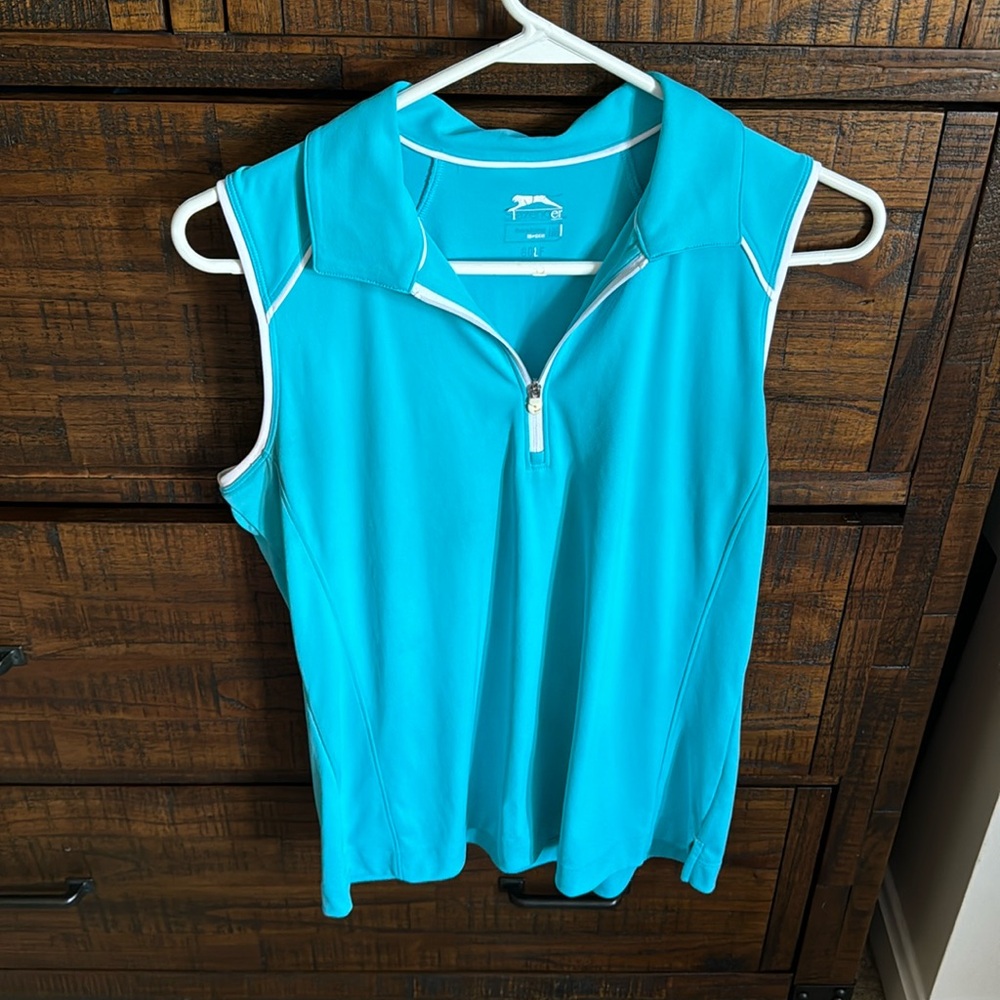 Slazenger ladies golf sleeveless polo